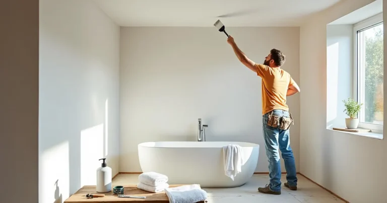 quelle peinture pour plafond salle de bain humide