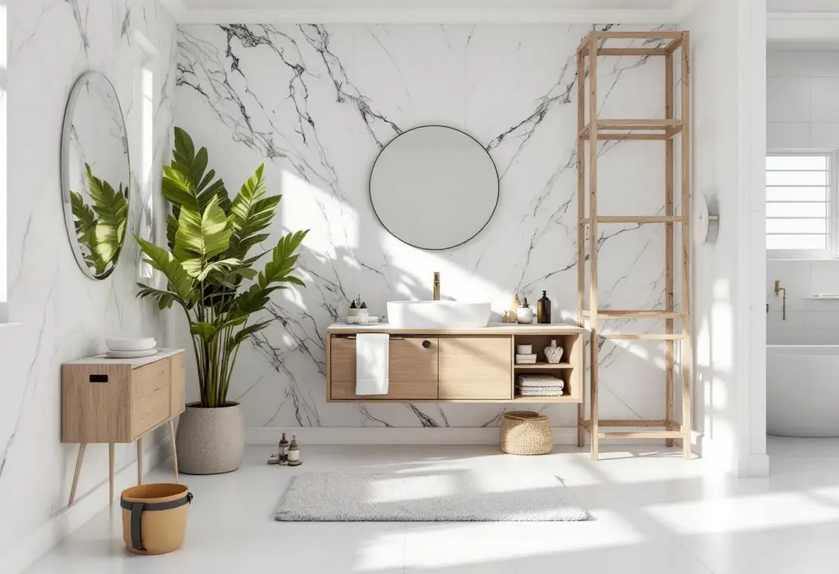 revêtement de mur pour salle de bain