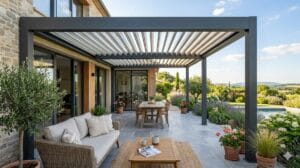 Pergola bioclimatique : l’investissement plaisir pour valoriser votre patrimoine