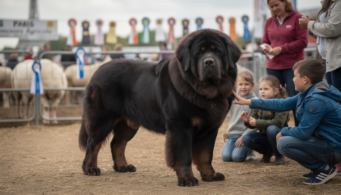 découvrez le dogue du tibet au salon de l'agriculture : une race impressionnante, majestueuse et pleine d'histoire. venez rencontrer ce chien exceptionnel !